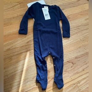 Siskin Footie Pajamas navy blue 3-6 months